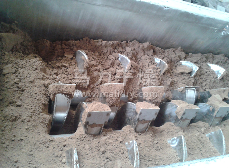 桨叶干燥机现场试料