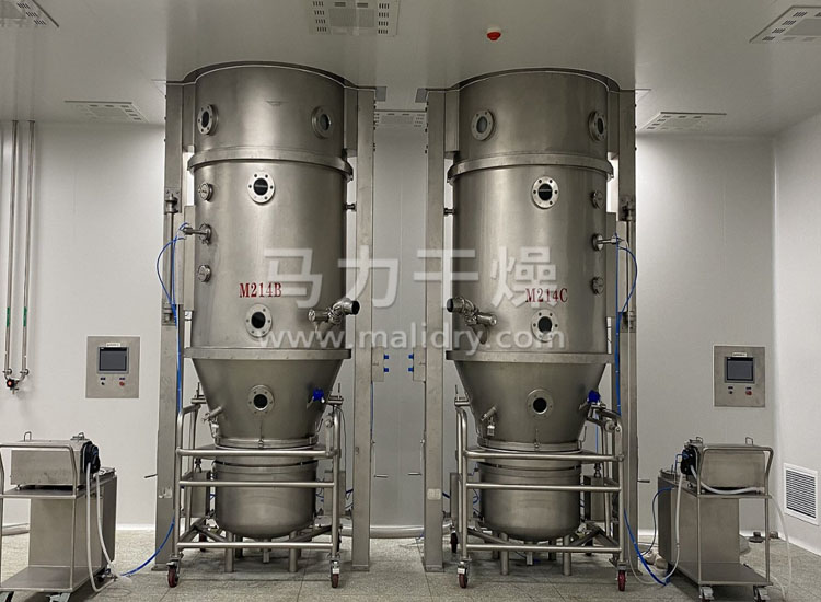 沸腾制粒机安装现场实拍